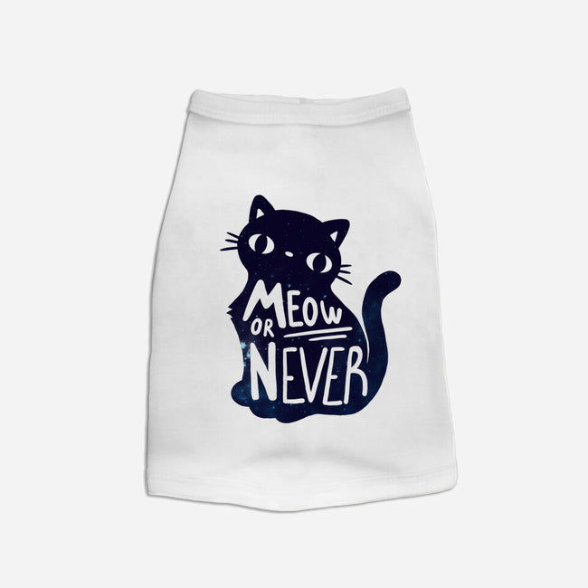 Meow or Never-dog basic pet tank-NemiMakeit