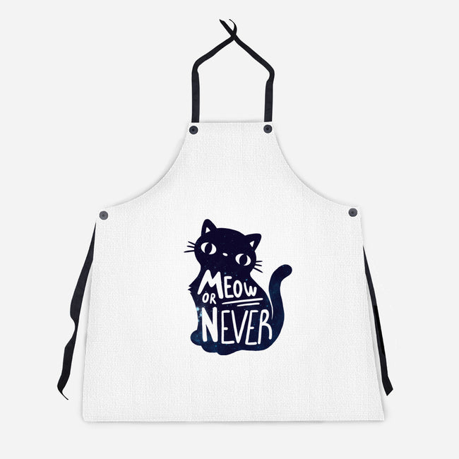 Meow or Never-unisex kitchen apron-NemiMakeit