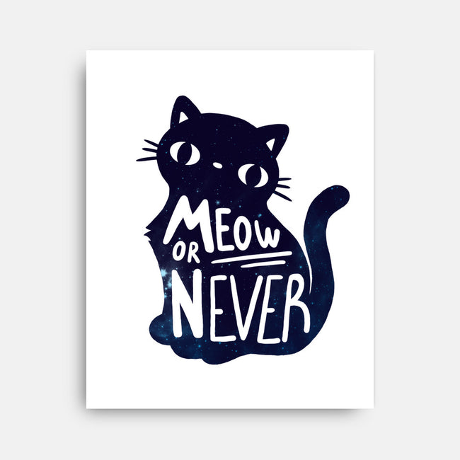 Meow or Never-none stretched canvas-NemiMakeit