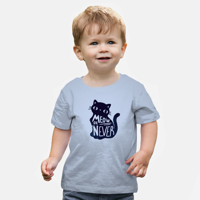 Meow or Never-baby basic tee-NemiMakeit