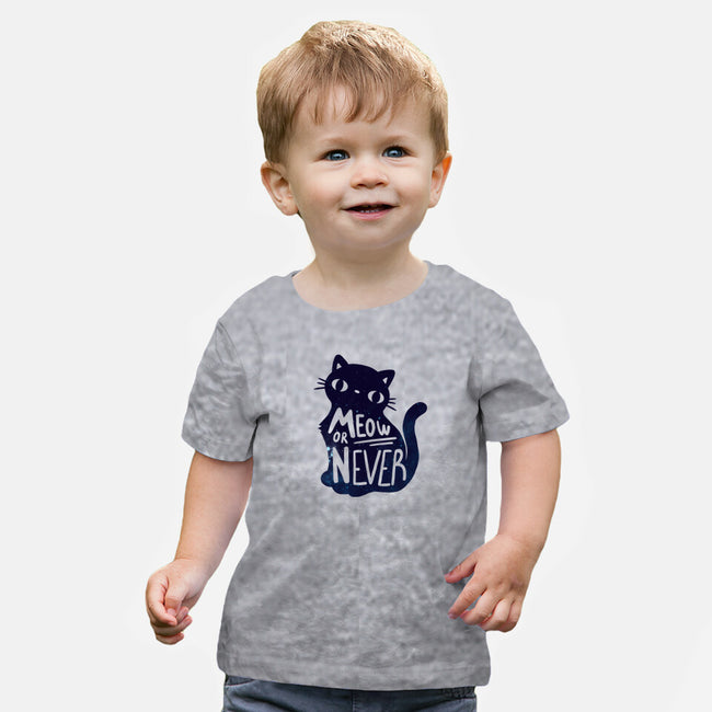 Meow or Never-baby basic tee-NemiMakeit