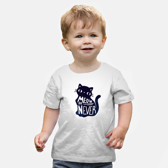 Meow or Never-baby basic tee-NemiMakeit