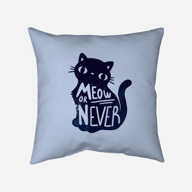 Meow or Never-none removable cover throw pillow-NemiMakeit