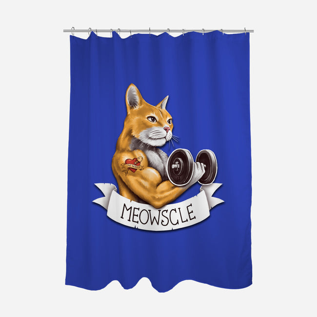 Meowscle-none polyester shower curtain-C0y0te7