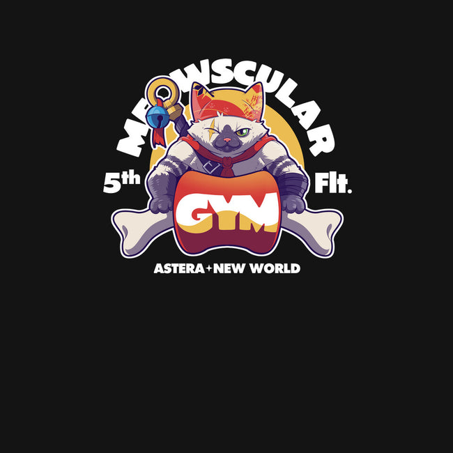 Meowscular Gym-youth pullover sweatshirt-KindaCreative