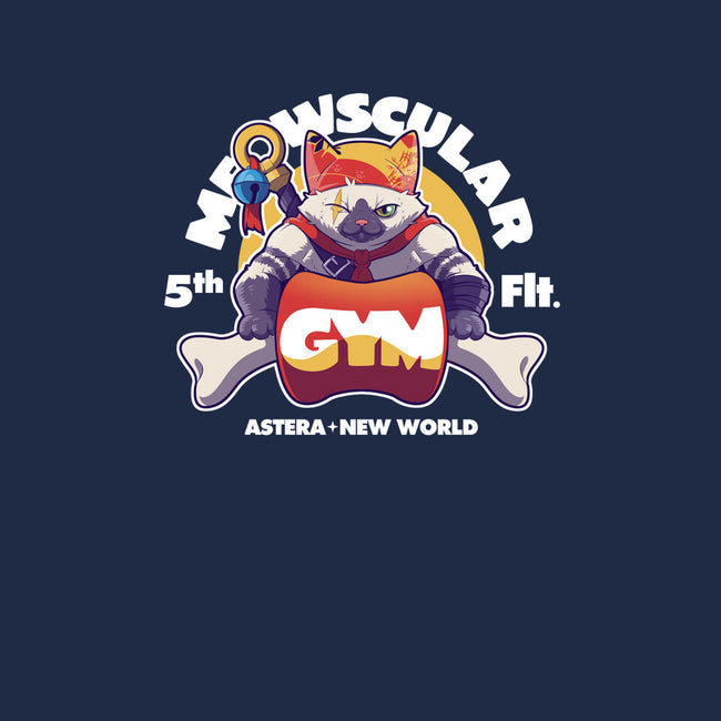 Meowscular Gym-womens off shoulder sweatshirt-KindaCreative