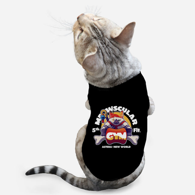 Meowscular Gym-cat basic pet tank-KindaCreative