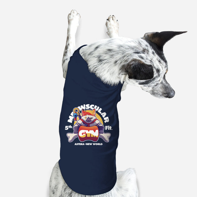Meowscular Gym-dog basic pet tank-KindaCreative