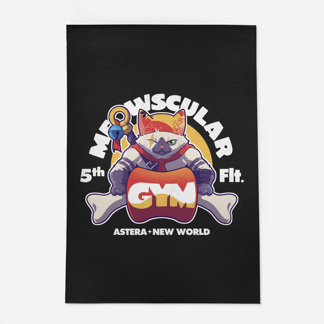 Meowscular Gym-none indoor rug-KindaCreative