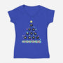 Merry Dusty Christmas!-womens v-neck tee-soulful
