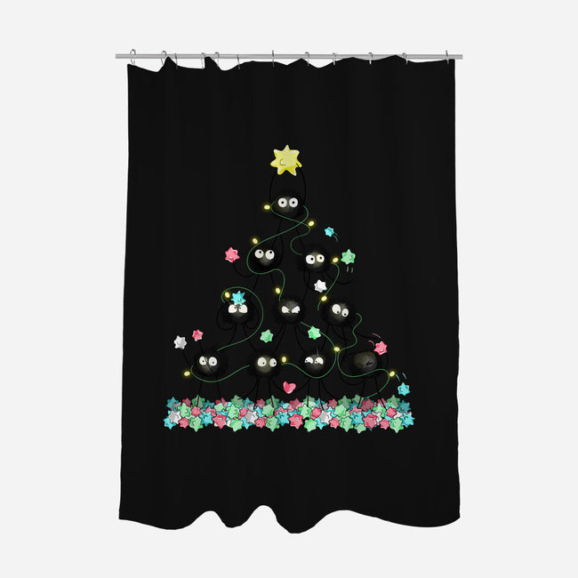 Merry Dusty Christmas!-none polyester shower curtain-soulful