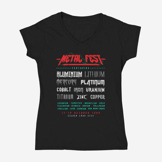Metal Fest-womens v-neck tee-Gamma-Ray