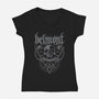 Metalvania-womens v-neck tee-draculabyte