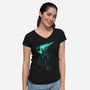 Meteor Shower-womens v-neck tee-Donnie