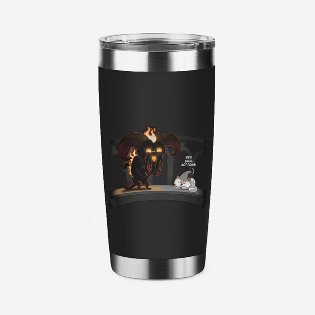 Mew Shall Not Pass-none stainless steel tumbler drinkware-queenmob