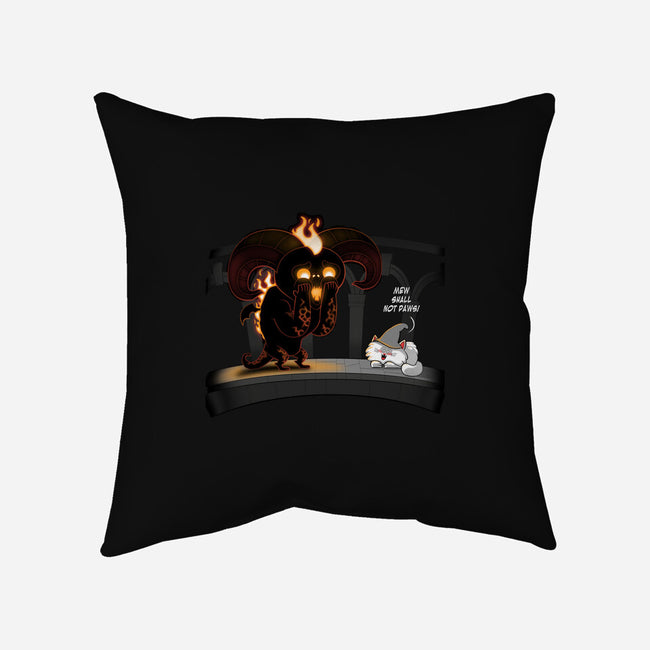 Mew Shall Not Pass-none removable cover throw pillow-queenmob