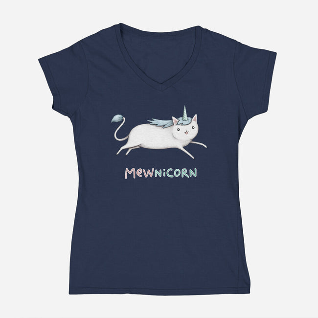 Mewnicorn-womens v-neck tee-SophieCorrigan