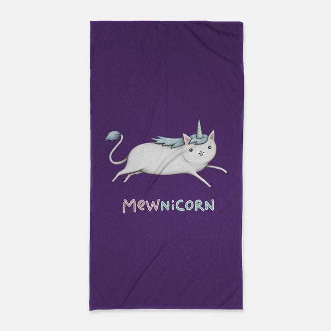 Mewnicorn-none beach towel-SophieCorrigan