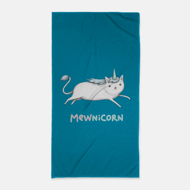 Mewnicorn-none beach towel-SophieCorrigan