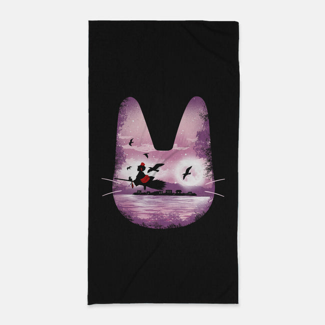 Midnight Delivery-none beach towel-dandingeroz