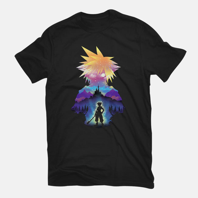 Midnight Hearts-unisex basic tee-dandingeroz