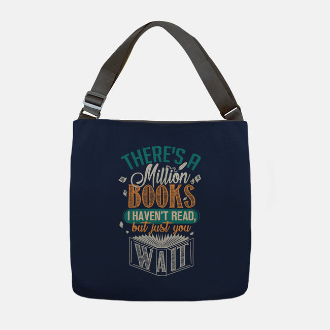 Million Books I Haven't Read-none adjustable tote-neverbluetshirts