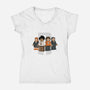 Mini Crowd-womens v-neck tee-powerpig