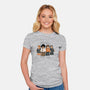 Mini Crowd-womens fitted tee-powerpig