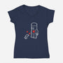 Mini Flesh Wound-womens v-neck tee-Brinkerhoff