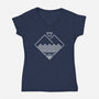 Minimal Peaks-womens v-neck tee-spike00
