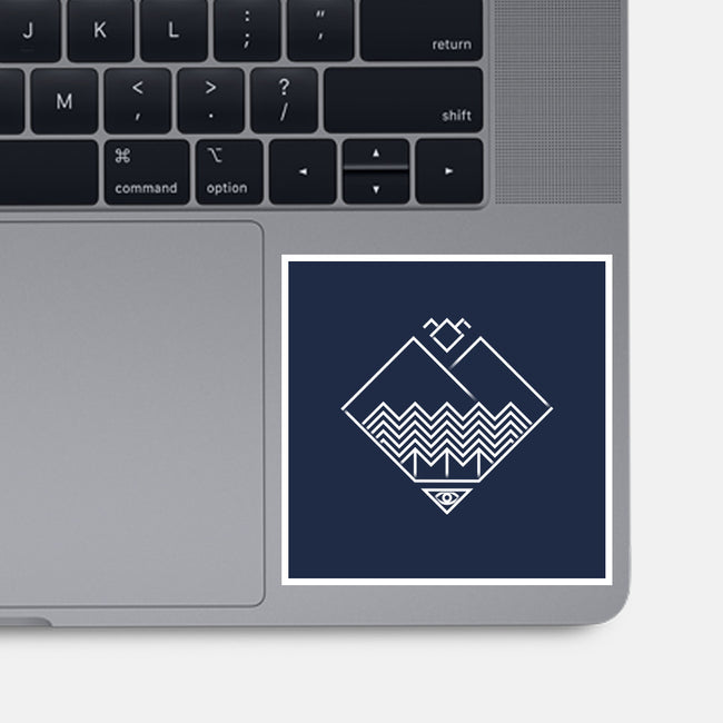 Minimal Peaks-none glossy sticker-spike00
