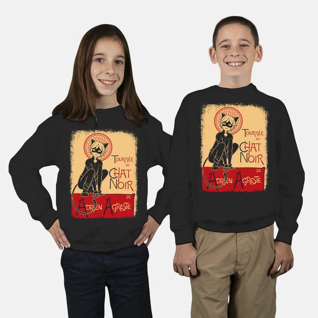 Miraculous Chat-youth crew neck sweatshirt-GallifreyaDs