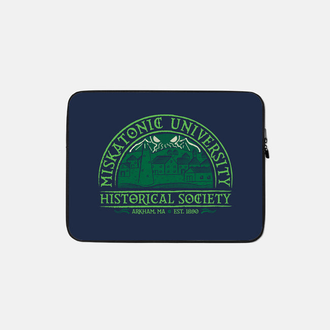 Miskatonic History Society-none zippered laptop sleeve-MJ