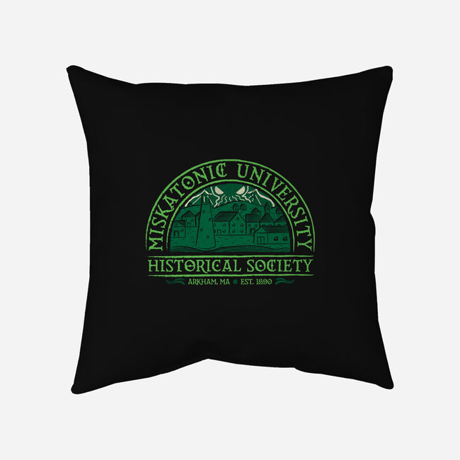 Miskatonic History Society-none removable cover w insert throw pillow-MJ