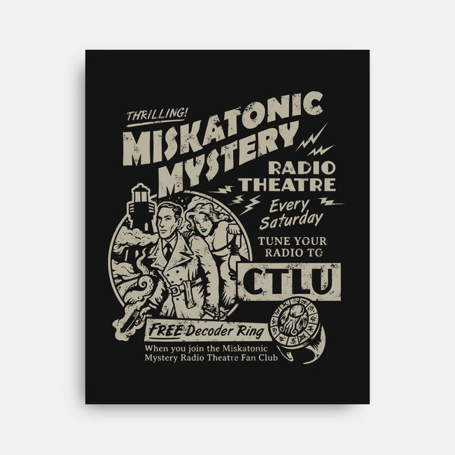 Miskatonic Mystery-none stretched canvas-heartjack