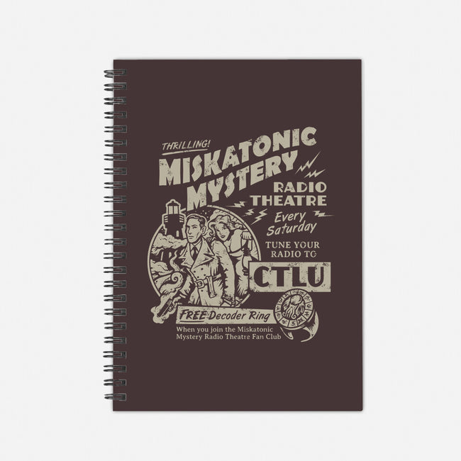 Miskatonic Mystery-none dot grid notebook-heartjack