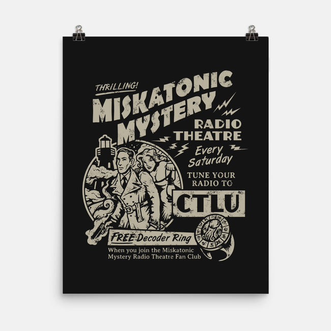 Miskatonic Mystery-none matte poster-heartjack