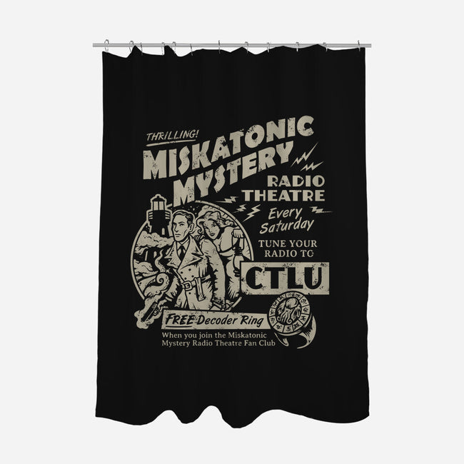 Miskatonic Mystery-none polyester shower curtain-heartjack