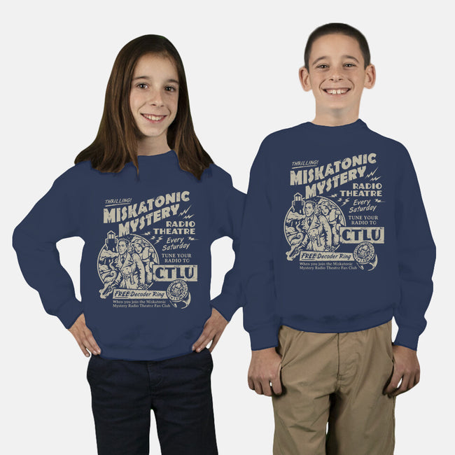 Miskatonic Mystery-youth crew neck sweatshirt-heartjack
