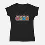 Mitesized Beatles-womens v-neck tee-Nemons