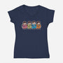 Mitesized Beatles-womens v-neck tee-Nemons