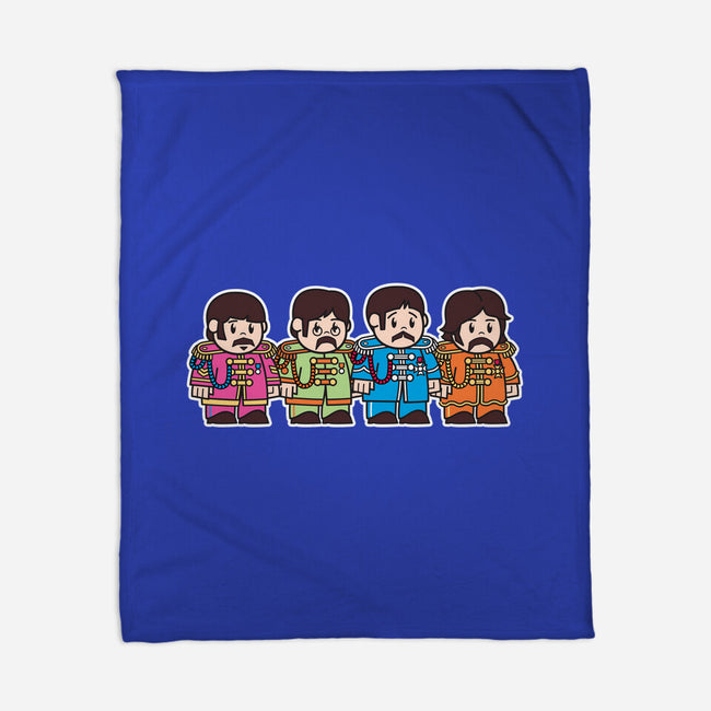 Mitesized Beatles-none fleece blanket-Nemons