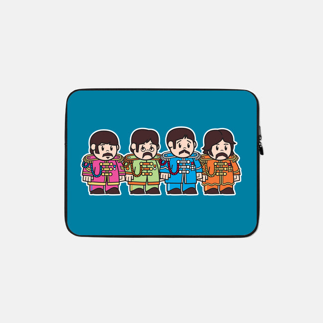 Mitesized Beatles-none zippered laptop sleeve-Nemons