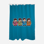 Mitesized Beatles-none polyester shower curtain-Nemons