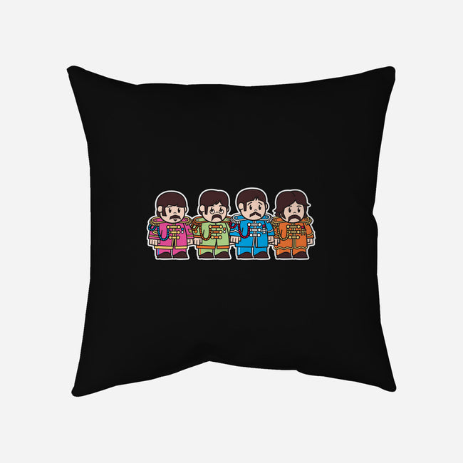 Mitesized Beatles-none removable cover w insert throw pillow-Nemons