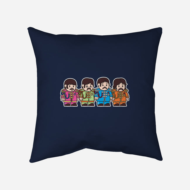 Mitesized Beatles-none removable cover w insert throw pillow-Nemons