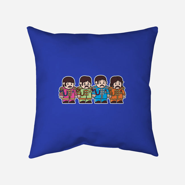 Mitesized Beatles-none removable cover w insert throw pillow-Nemons