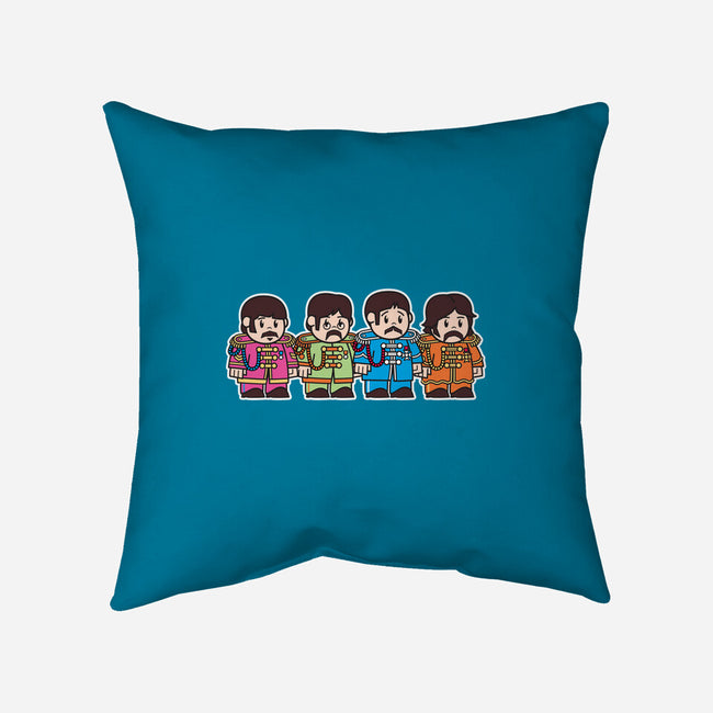 Mitesized Beatles-none removable cover w insert throw pillow-Nemons