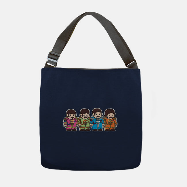 Mitesized Beatles-none adjustable tote-Nemons