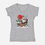 Miyazaki's Ark-womens v-neck tee-ducfrench